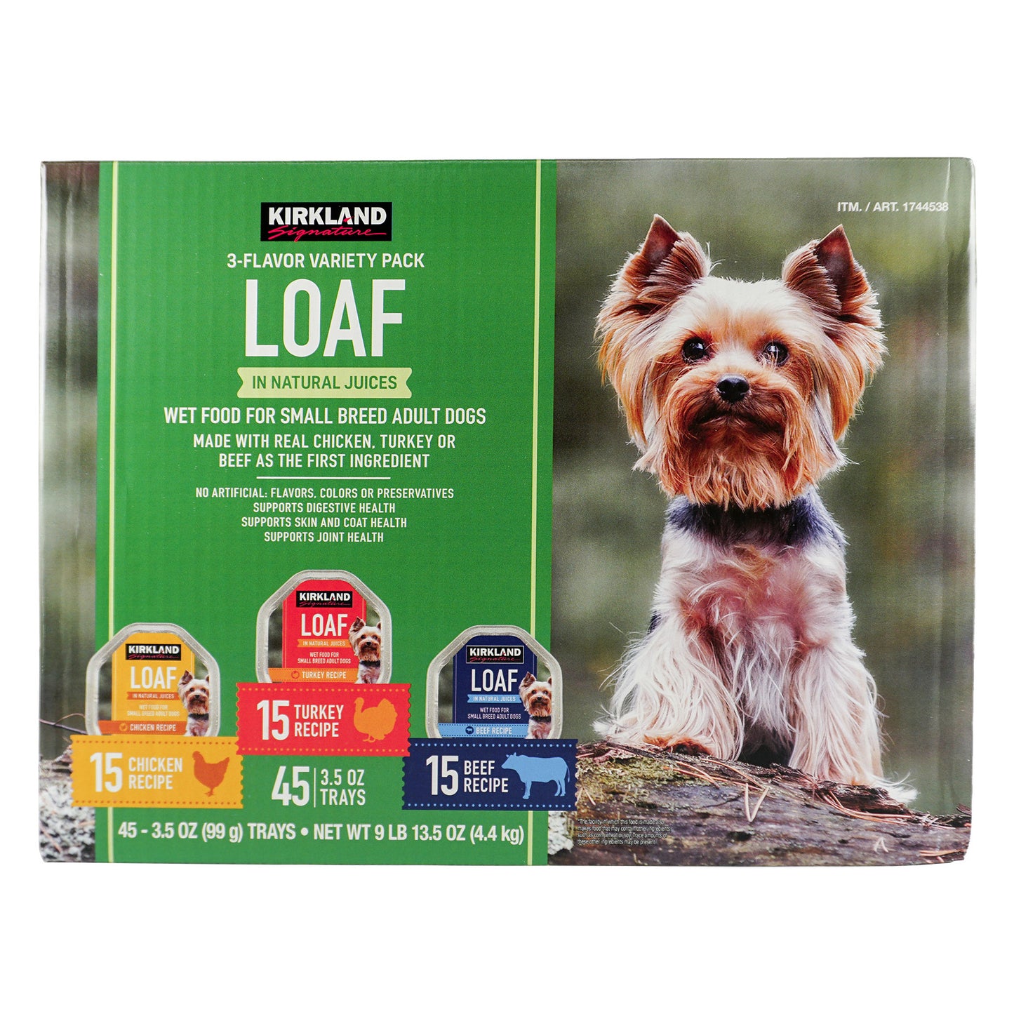 Loaf Wet Dog Food Variety Pack, 3.5 Oz, 45-Count